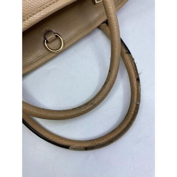 coach medium w adjustable strap tan leather cross - Picture 7 of 12